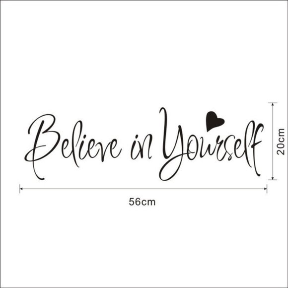 Believe In Yourself Wall Stickers Inspirational - Picture 2 of 2